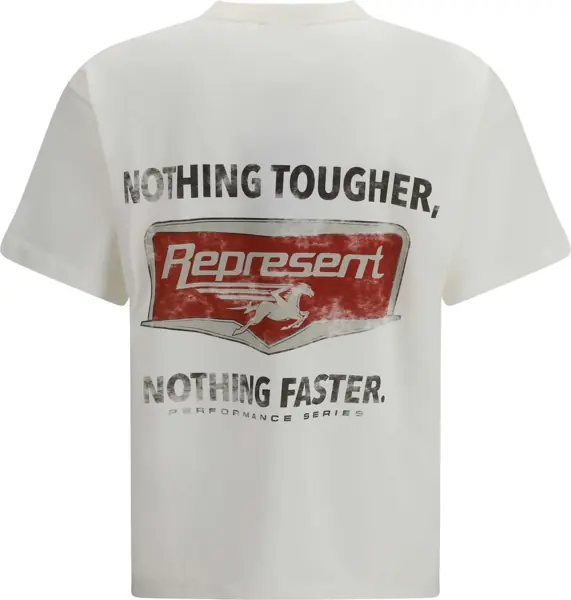 Tricouri REPRESENT Nothing Faster T-shirt FLAT WHITE Barbati (BM 19773266) 2