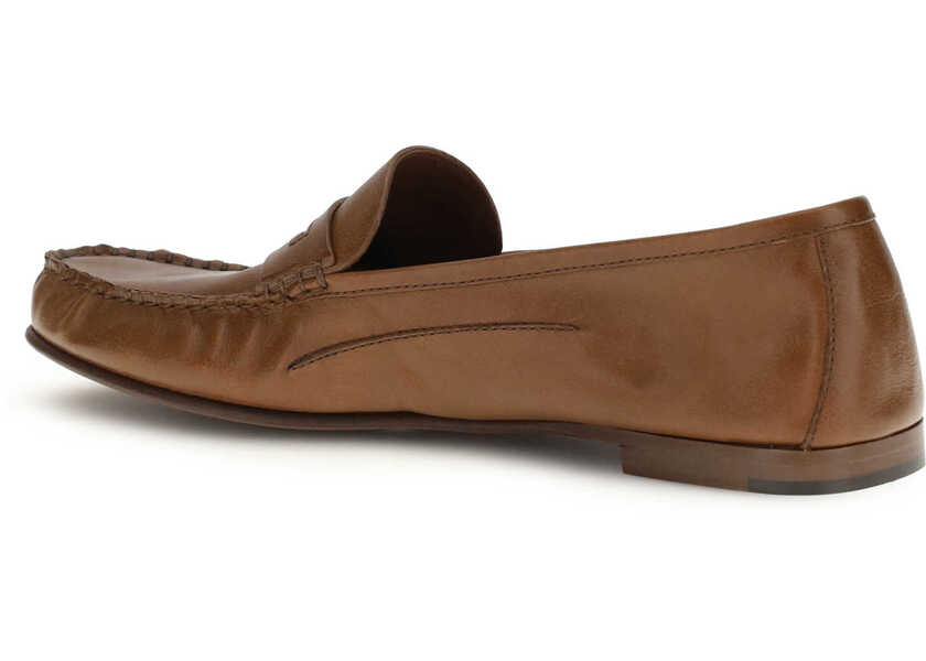 Mocasini Versace Leather Loafers ROVERE-GOLD Barbati (BM 19773287) 3