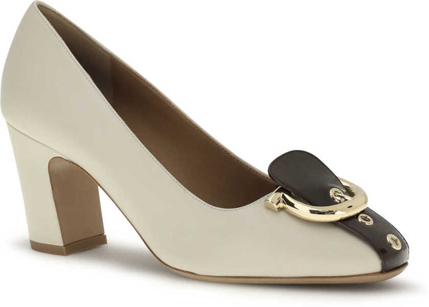 Pantofi cu toc Ferragamo Leather Pumps SETA MASCARPONE Femei (BM 19773401) 2