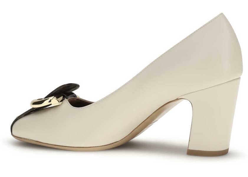 Pantofi cu toc Ferragamo Leather Pumps SETA MASCARPONE Femei (BM 19773401) 3