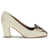 Ferragamo Leather Pumps SETA MASCARPONE