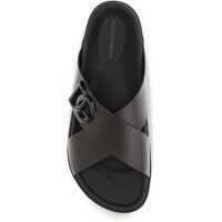 Sandale pentru Barbati - Sandale Dolce & Gabbana Leather Sandals CIOCCOLATO FONDENTE Barbati (BM 19773449) - B-mall.ro