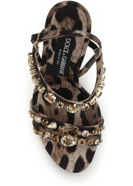 Sandale Dolce & Gabbana Keira leopard-print Sandals LEO NEW Femei (BM 19773479) 4