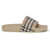 Burberry Check Slippers ARCH BEIGE IP CHK/AR