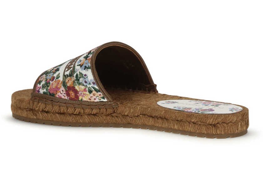 Sandale Dolce & Gabbana Embroidered espadrille Sandals BIANCO/MULTI Femei (BM 19773503) 3