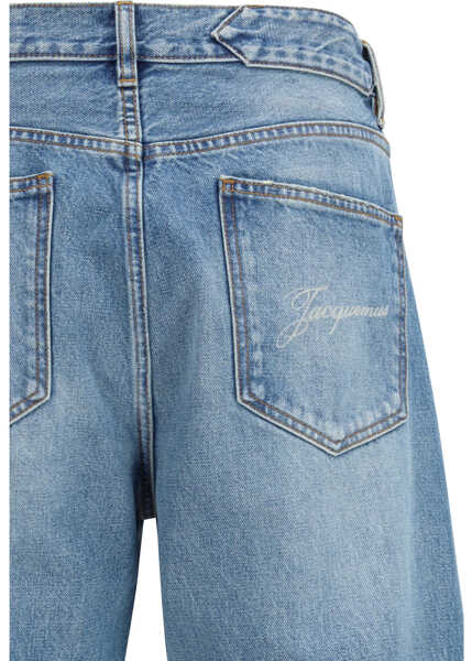 Pantaloni casual JACQUEMUS Wide-leg Jeans BLUE/TABAC Barbati (BM 19773512) 3