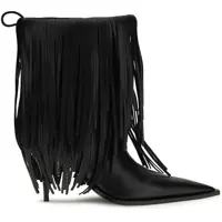 Bocanci casual Avenue Fringe Ankle Boots Femei