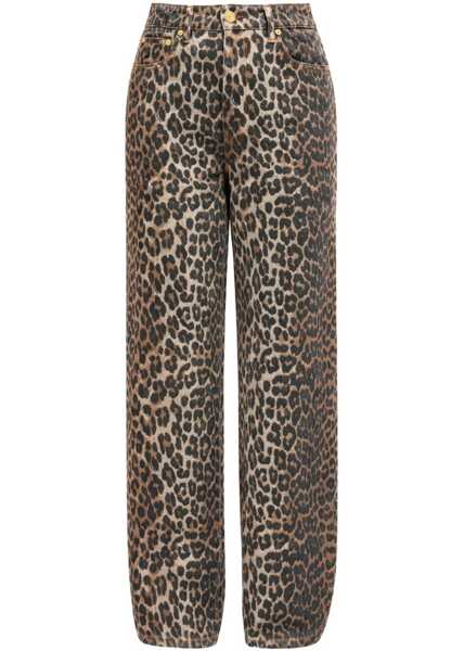 Blugi skinny Ganni Lari Jeans With Leopard Print ANIMALIER Femei (BM 19773953) 1
