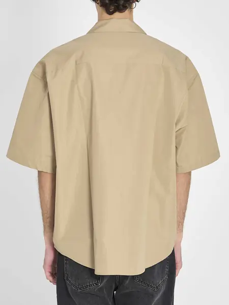 Camasi AMI Paris Boxy Shirt BEIGE Barbati (BM 19774037) 4