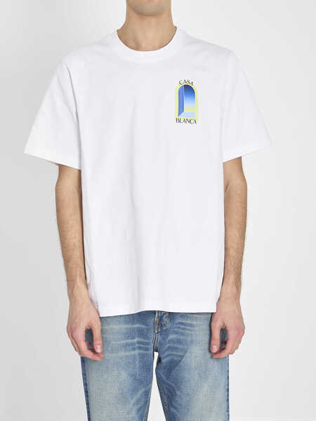 Tricouri Casablanca T-Shirt With Arches Print WHITE Barbati (BM 19774046) 1