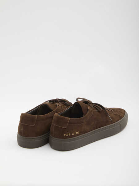 Sneakers Common Projects Achilles Premium Suede Sneakers BROWN Barbati (BM 19774055) 3