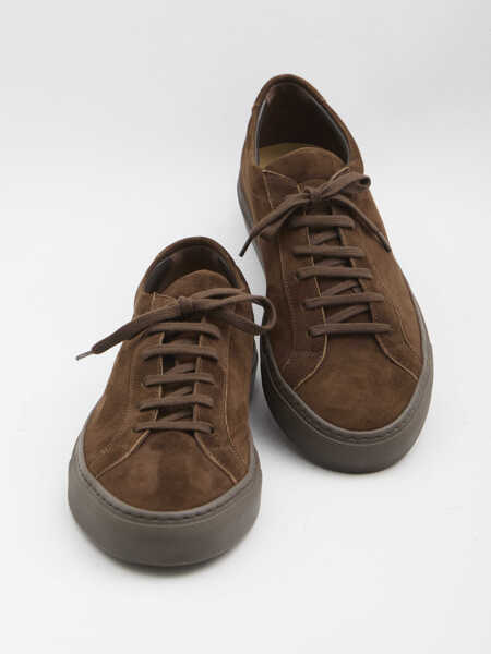 Sneakers Common Projects Achilles Premium Suede Sneakers BROWN Barbati (BM 19774055) 5