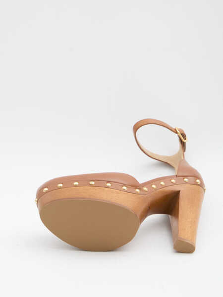 Pantofi cu toc Chloe Lola Platform Pumps BROWN Femei (BM 19774061) 4