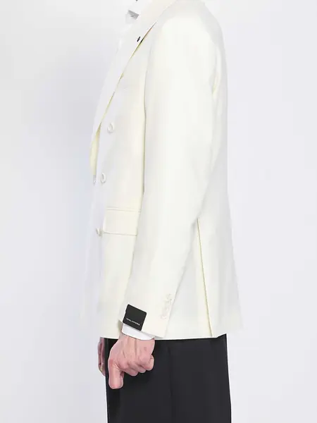 Jachete Tagliatore Jacket In Virgin Wool Super 120S CREAM Barbati (BM 19774070) 3