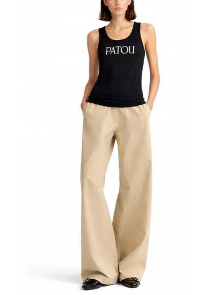 Pantaloni casual Patou Pants With Elasticated Waist BEIGE Femei (BM 19774160) 2