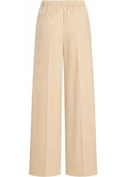 Pantaloni casual Patou Pants With Elasticated Waist BEIGE Femei (BM 19774160) 3