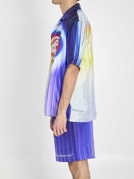 Camasi Casablanca Shockweave Shirt BLUE Barbati (BM 19774235) 3