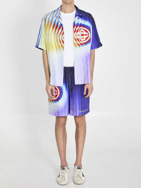 Camasi Casablanca Shockweave Shirt BLUE Barbati (BM 19774235) 5