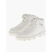 Sneakers Icon Leather High-Top Sneakers Basket Solid-Color Barbati