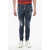 DSQUARED2 Stretch Denim Jeans Super Twinky With Silver Buttons 13Cm Blue