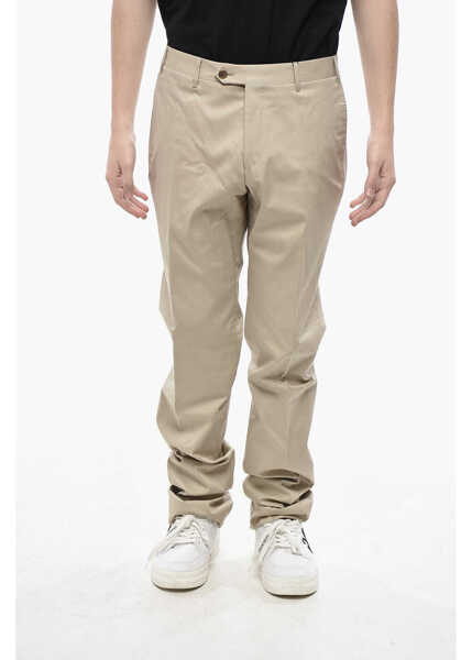 Pantaloni casual CORNELIANI Chino Pants With Welt Pockets Beige Barbati (BM 19774343) 1