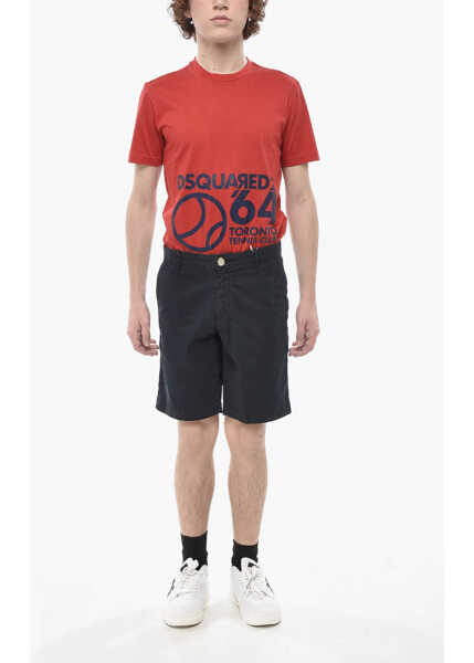 Pantaloni scurti Woolrich Stretch Cotton Chino Shorts Blue Barbati (BM 19774346) 4