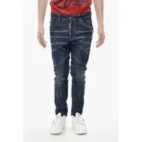 Blugi drepti Stretch Cotton Jeans Skater With Visible Seams Barbati