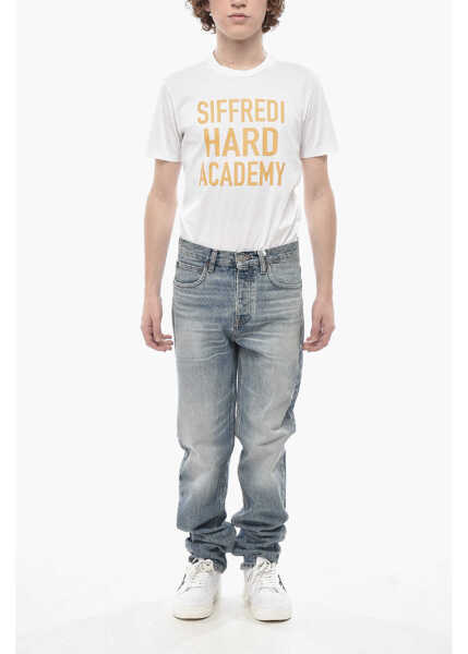 Blugi slim fit FRAME Straight-Leg Jeans With Exposed Seams 17Cm Blue Barbati (BM 19774358) 4