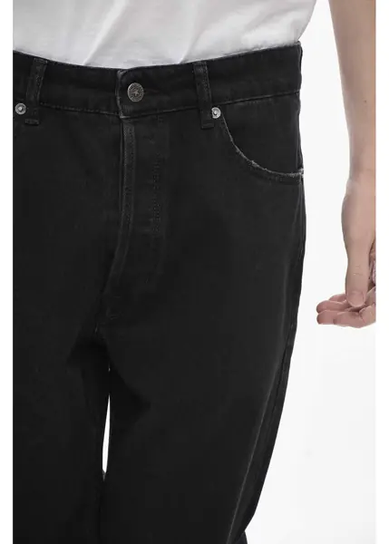 Blugi slim fit Golden Goose Straight-Leg Jeans Happy 16Cm Black Barbati (BM 19774406) 3