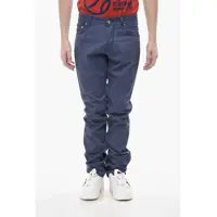 Blugi drepti Id Luxury Straight Fit Jeans With Embroidered Logo Barbati