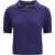 Gucci GG pointelle cotton silk Polo Shirt CLASSIC BLUE