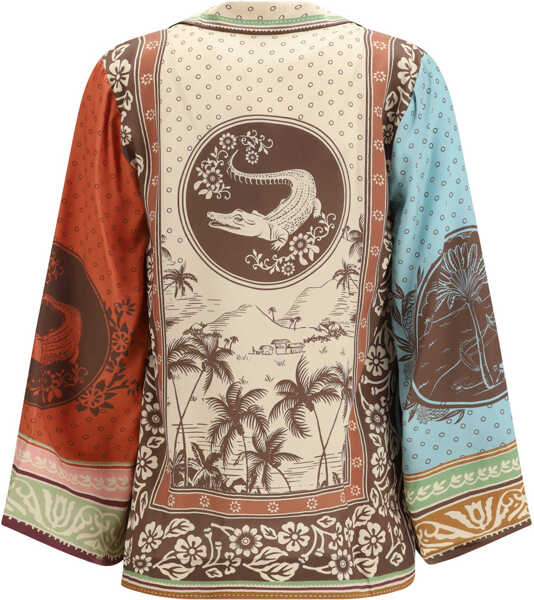 Camasi casual ALEMAIS Alberta silk Shirt MULTI Femei (BM 19774532) 2