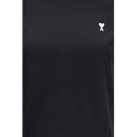 Tricouri AMI Paris Dama - Tricouri AMI Paris Ami De Coeur Cropped T-Shirt NOIR/BLANC CREME Femei (BM 19774553) - B-mall.ro