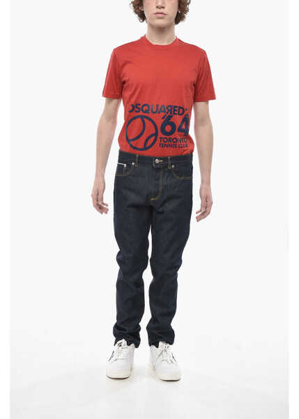 Blugi slim fit Dior Slim-Fit Jeans With Embroidered Logo 16Cm Blue Barbati (BM 19774610) 4