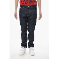 Blugi slim fit Slim-Fit Jeans With Embroidered Logo 16Cm Barbati