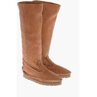 Cizme lungi Vintage-Effect Leather Boots Camping Femei