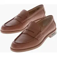 Mocasini Hammered Leather Penny Loafers Barbati