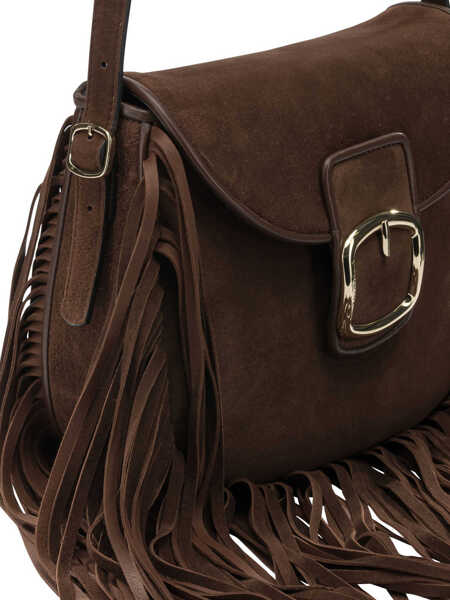 Genti tip postas Santoni Small crossbody bag Brown Femei (BM 19774710) 4