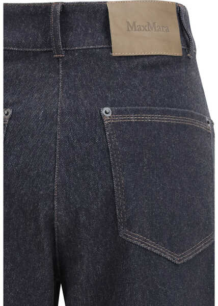 Pantaloni casual Max Mara Ribes five-pocket Pants BLU MARINO Femei (BM 19775048) 3