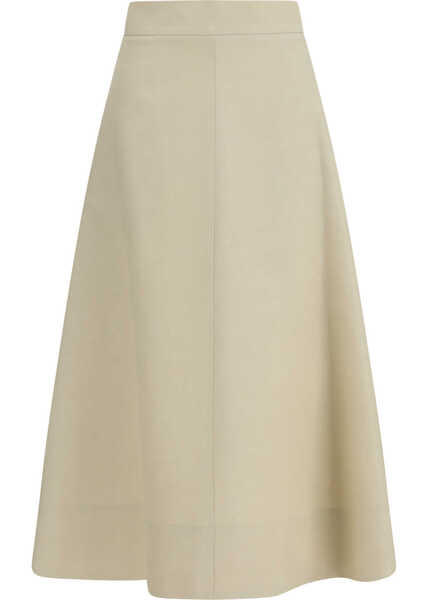 Camasi casual P.A.R.O.S.H. Wide midi Skirt SABBIA Femei (BM 19775099) 1