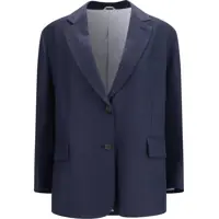 Jachete Fluid viscose and linen twill Jacket Femei