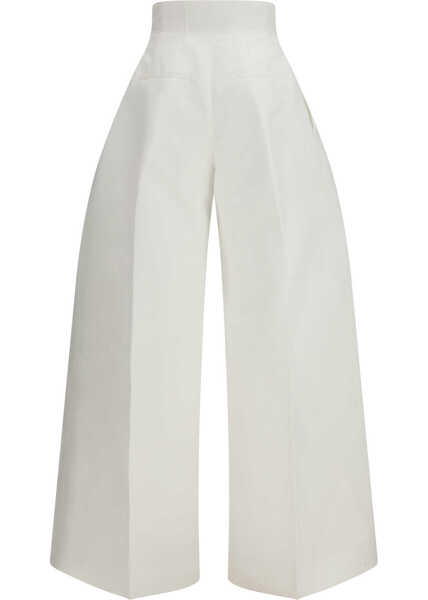 Pantaloni casual JACQUEMUS Souro Pants WHITE Femei (BM 19775165) 2