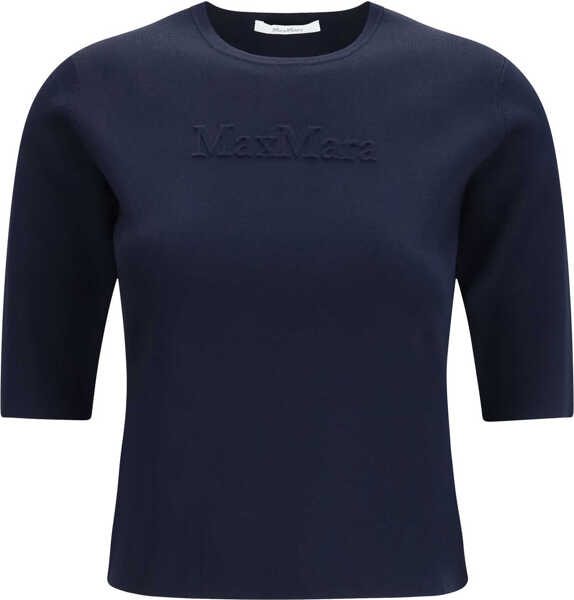 Tricouri Max Mara Mxpaustero T-shirt BLU MARINO Femei (BM 19775180) 1