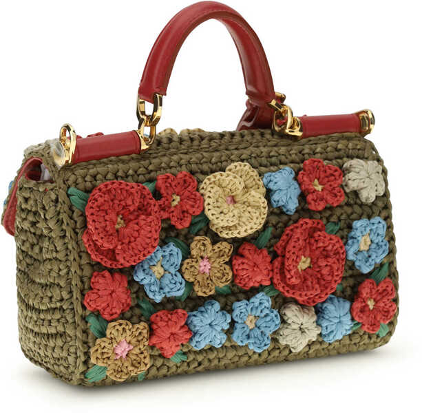 Genti de mana Dolce & Gabbana My Sicily crochet Handbag VERDE/MULTI Femei (BM 19775207) 3