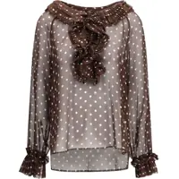 Camasi casual Polka-dot patterned Shirt Femei