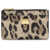 Dolce & Gabbana Animal print leather Card Holder LEO NEW