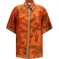 Camasi casual Monkey Dance silk Shirt Femei