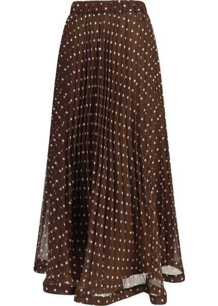 Fuste P.A.R.O.S.H. Long chiffon Skirt FANTASIA MARRONE Femei (BM 19775258) 2