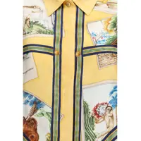 Camasi casual Dama - Camasi casual Gucci Silk twill Shirt YELLOW/IVORY/MC Femei (BM 19775261) - B-mall.ro