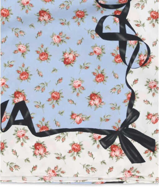Esarfe Dolce & Gabbana Silk Scarf with rose print ROSELLINE F.CELESTE Femei (BM 19775267) 3